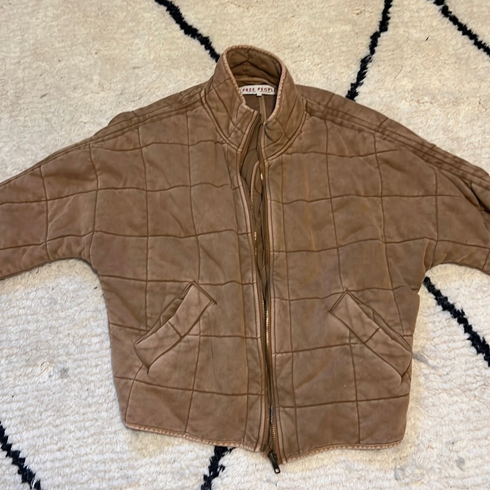 Free People Dolman Knit Quilted Jacket